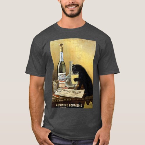 Retro french poster absinthe bourgeois T_Shirt