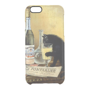 Retro french poster "absinthe bourgeois" clear iPhone 6/6S case