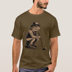 Retro Frog Funny Retro Frog Golf Lover T-Shirt