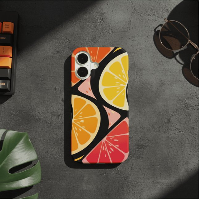 Retro Fruit Waves iPhone Case (Creator Uploaded)