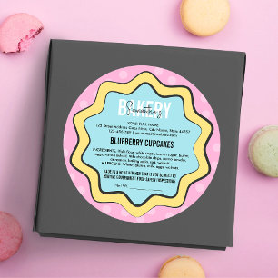 Retro Fun 80s Nostalgia Home Kitchen Cottage Law Classic Round Sticker