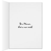 Retro fun bff advice card don't be a needy woman (Inside (Right))