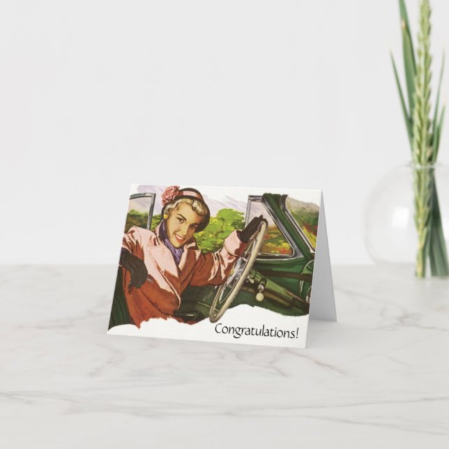 Retro Fun Congratulations Moving To a New Job Card (Front)