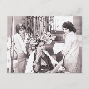 Retro Fun Hair Salon Holiday Postcard