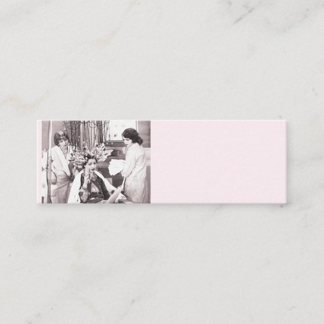 Retro Fun Hair Salon Loyalty Card (Front)