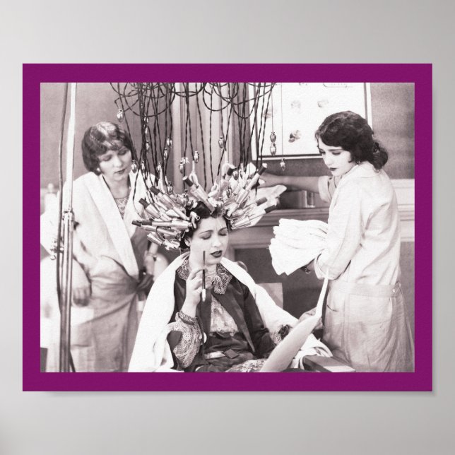 Retro Fun Hair Salon Poster (Front)