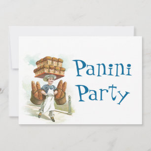 Retro Fun Panini Party Celebration Invitation
