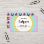 Retro Fun Pet Care Boarding Sitting Business Card