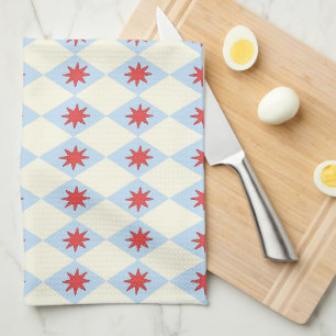 Retro Funhaus Circus Star Diamond Kitchen Towel