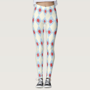 Retro Funhaus Circus Star Diamond Leggings