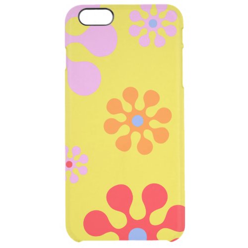 Retro Funky Flowers Yellow  Phone Case