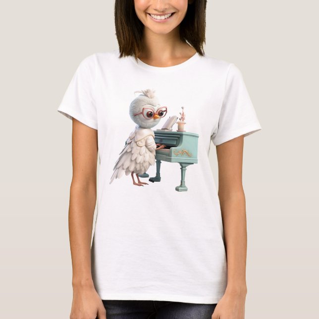 Retro Funky Piano Rocker T-Shirt (Front)