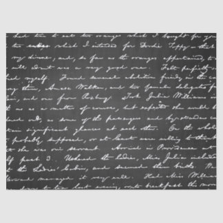Retro Funky Trendy Pattern Chalkboard Tissue Paper