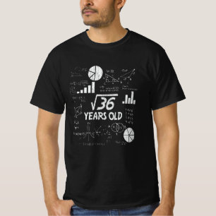 Retro Funny 6th Birthday Math Nerd Gift for Kids T-Shirt