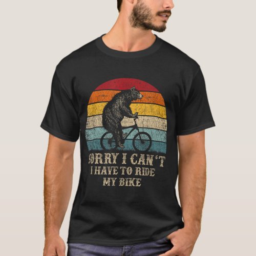 Retro Funny Biking For Cyclist Bicycle Cycling 70s T_Shirt
