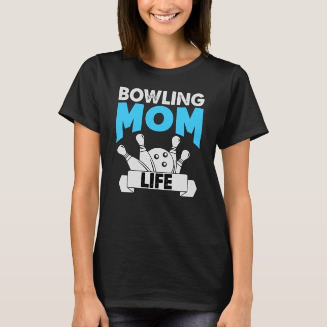 Retro Funny Bowling Mom Life Mother’s Day Women's T-Shirt (Front)