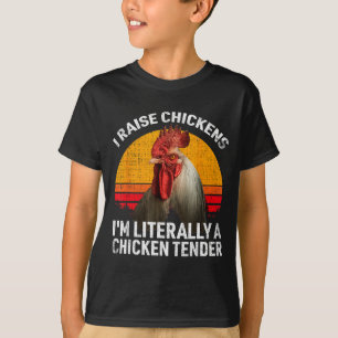 Retro Funny Chicken Lover Gift – I Raise Chickens T-Shirt