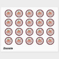 Retro Funny Christmas Calories Don’t Count Classic Round Sticker | Zazzle