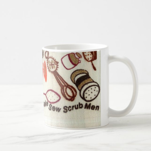 Retro Funny Dish Towel Mug by RoseWrites (Right)