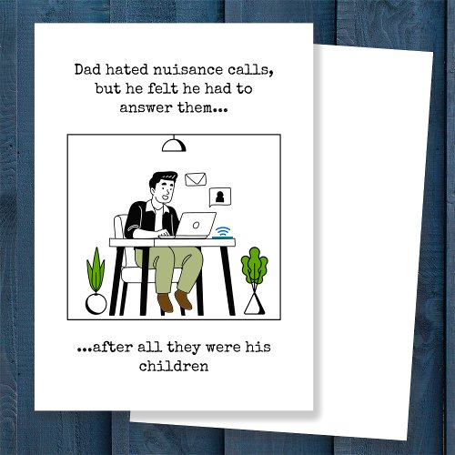 Retro Funny Fathers Day Card