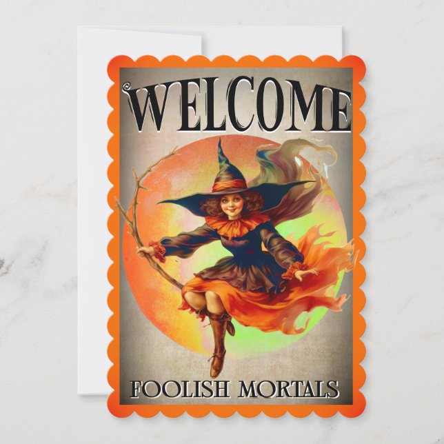 Retro Funny Halloween Cards (Front)