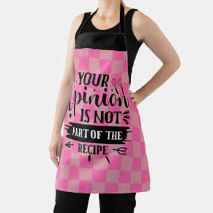 Retro Funny Kitchen Saying Pink Apron
