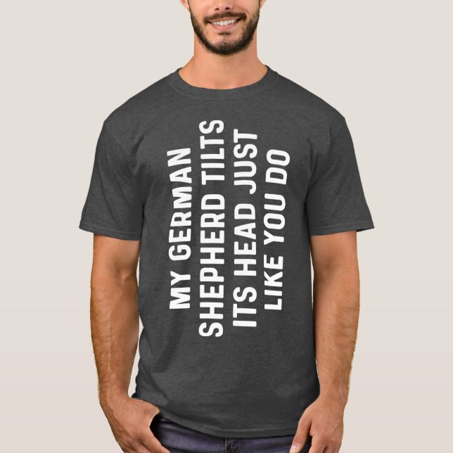 Retro Funny My German Shepard Pet ilts It Men T-Shirt (Front)