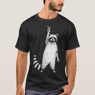 Retro Funny raccoon T-Shirt