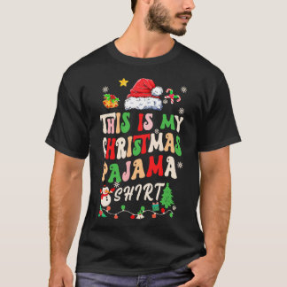 Retro Funny Santa Xmas Men Women This Is My Christ T-Shirt