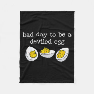 Retro Funny Thanksgiving Dinner Bad Day To Be A De Fleece Blanket