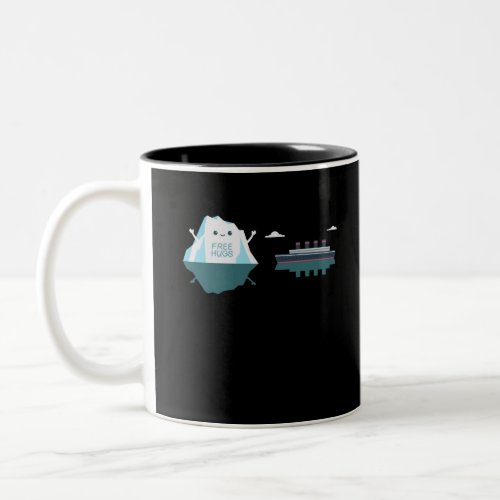 Retro Funny Titanic Iceberg 1912 Cruis Vessel Two_Tone Coffee Mug