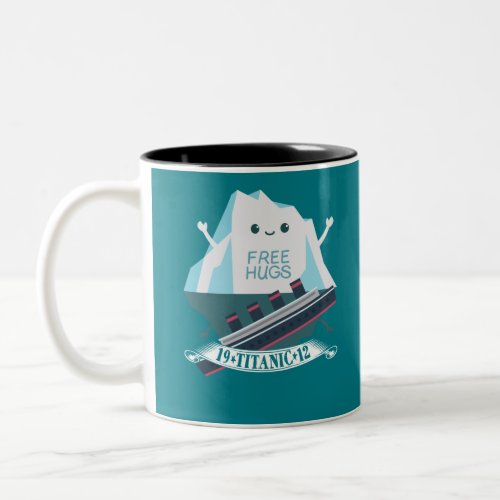 Retro Funny Titanic Iceberg 1912 Cruis Vessel Two_Tone Coffee Mug