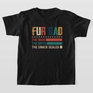 Retro Fur Dad The Man The Myth The Snack Dealer T-Shirt