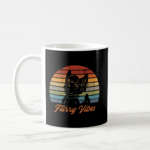 Retro Furry Fandom Furry Vibes Cute Owo Fursuit Coffee Mug