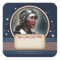 Retro Future Woman Name Tag Stickers