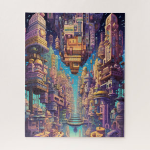 Retro Futurism Art Puzzle