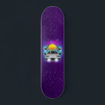Retro Futurism Flying Car Spaceship Synth Wave  Skateboard<br><div class="desc">This cool skateboard featuring retro futuristic design would make a wonderful gift for someone,  who's into skateboarding!</div>