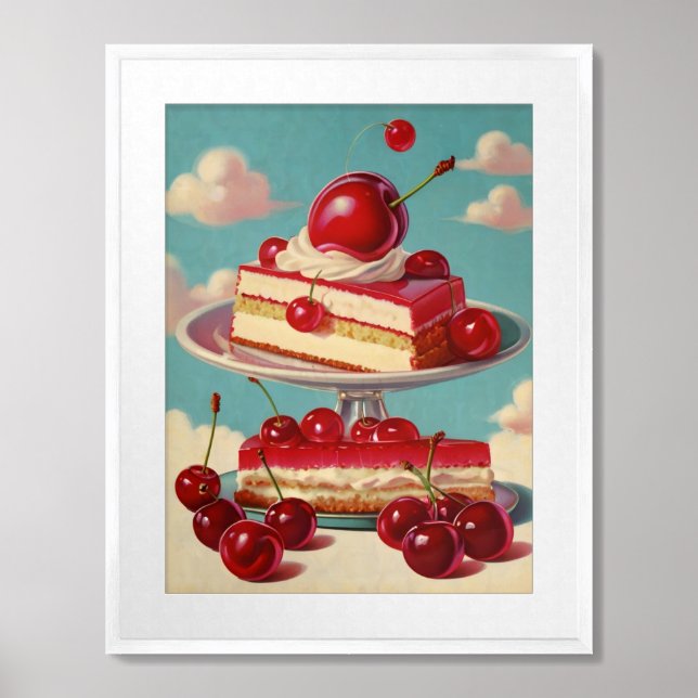 Retro futuristic  framed art (Framed Front)