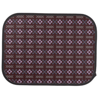 Retro Futuristic Metaball Pattern Set of Car Mats 