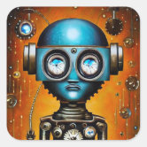 Futuristic Robot Sticker