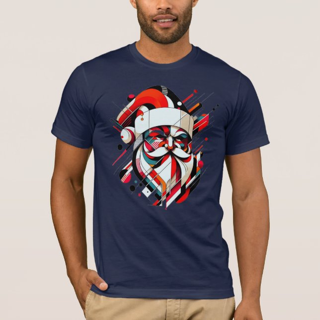 Retro-Futuristic Santa T-Shirt (Front)