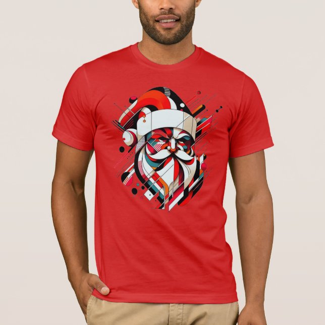 Retro-Futuristic Santa T-Shirt (Front)