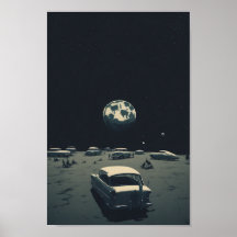 Retro Futuristic Space Vintage, ai generated art