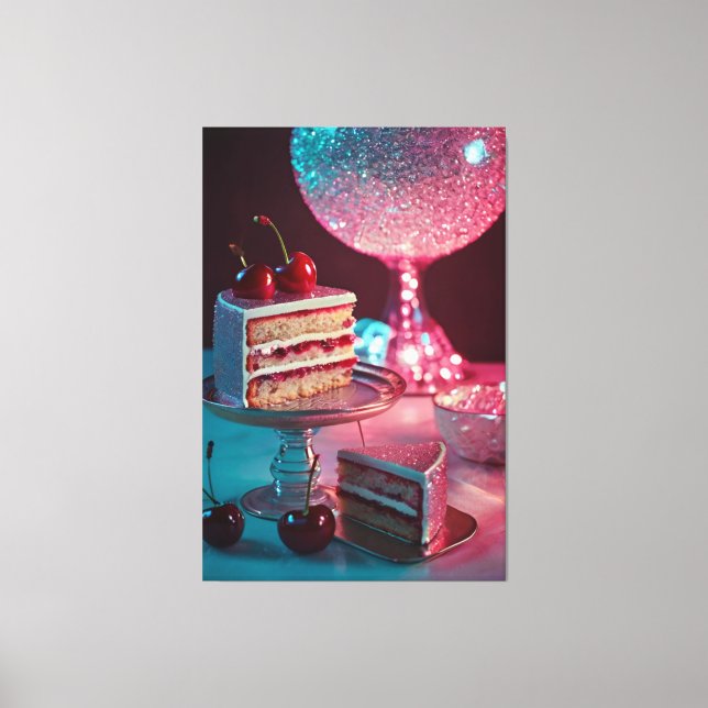 Retro futuristic Stretched Canvas Print (Front)