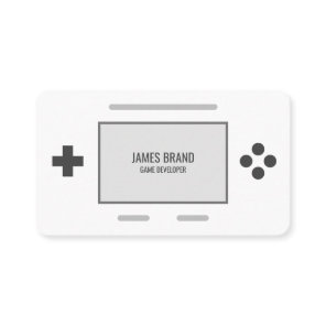 Retro Game Developer Business Card