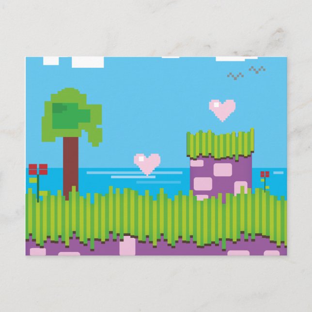 Retro Game Postcard (Front)