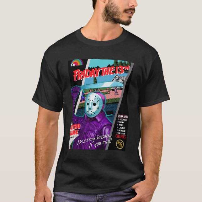 Retro Game Series Friday the 13th Relaxed Fit  T-Shirt (Front)