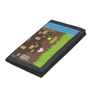 Retro Game - Tropical Sunset Tri-fold Wallet