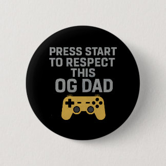 Retro Gamer Dad Respect Quote Button