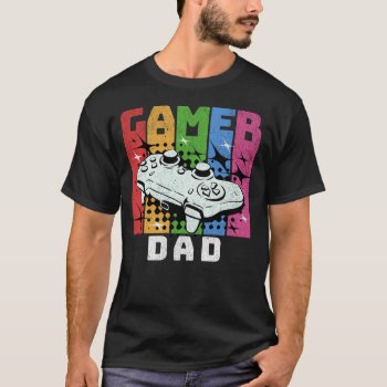 Retro Gamer Dad T-shirt by HolidayBug at Zazzle